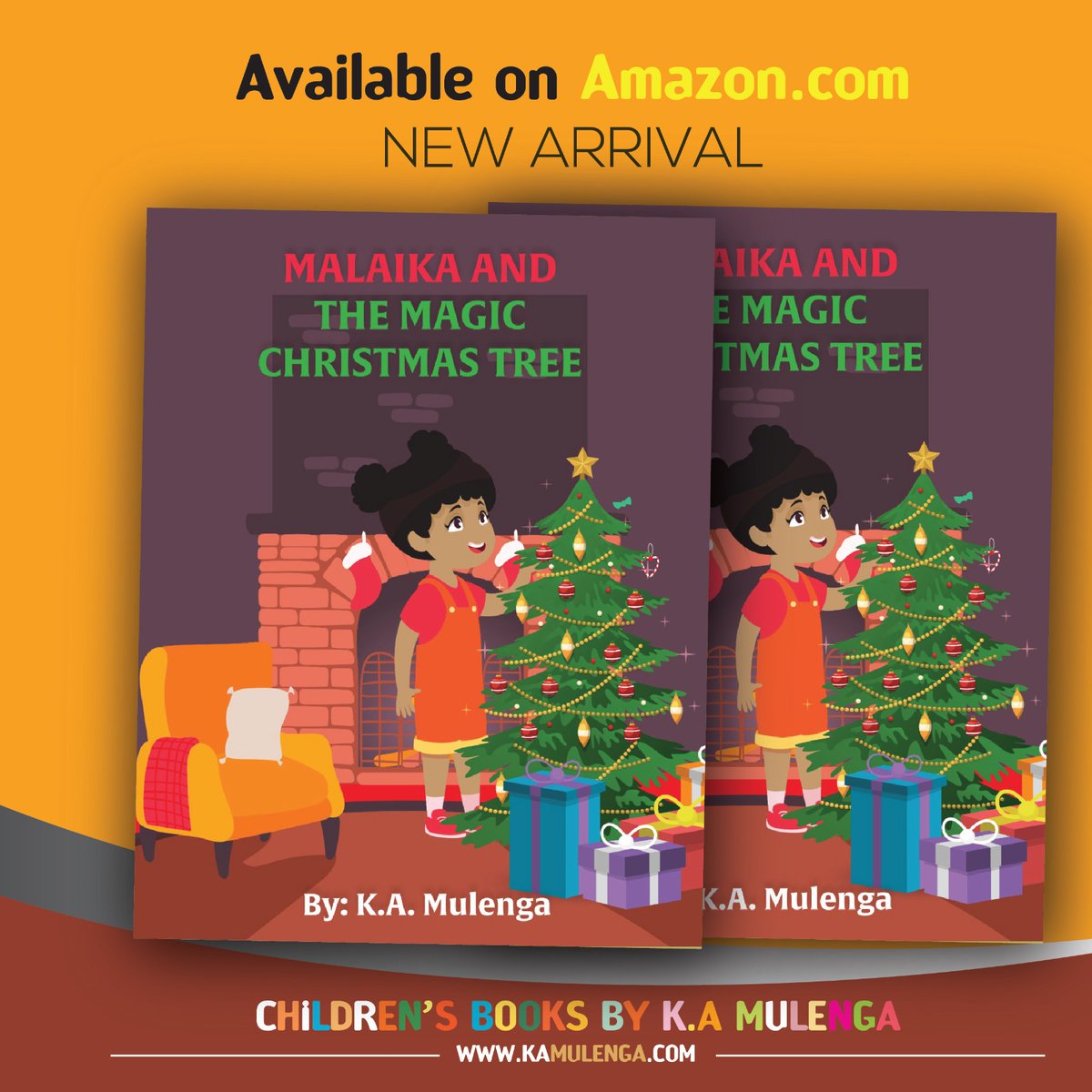 mulenga_a's tweet photo. Only 10 days to Christmas!
Still looking for the perfect gift?
Choose one of my festive children’s books — stories with heart.
https://t.co/wXCU3jwyz7
#BooksUnderTheTree #HolidayGiftGuide https://t.co/LeyyhDcQqo
