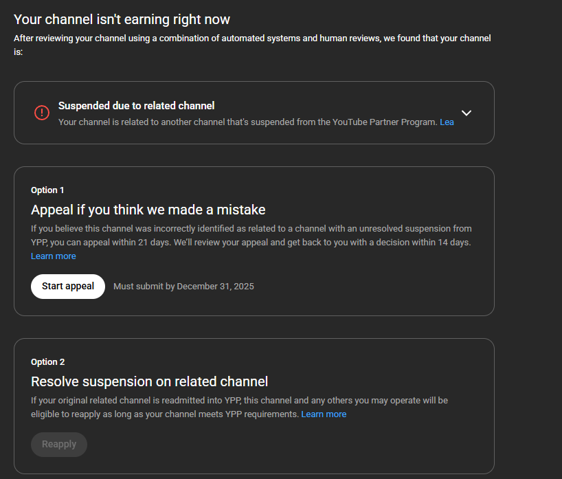 ThomasConnorsJr's tweet photo. STILL no response from @TeamYouTube  @YouTube @YouTubeCreators https://t.co/gDjQUmLTdP https://t.co/QxiReL3jAb