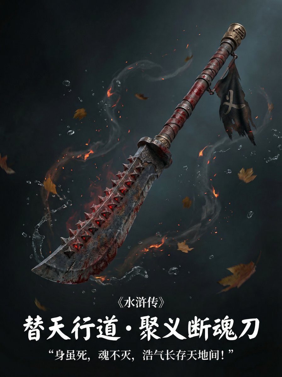 삼국지에 묘사된 것처럼 이 무기를 둘러싼 낙엽의 모습과 무기의 투박한 디자인은 놀라울 정도로 사실적입니다.