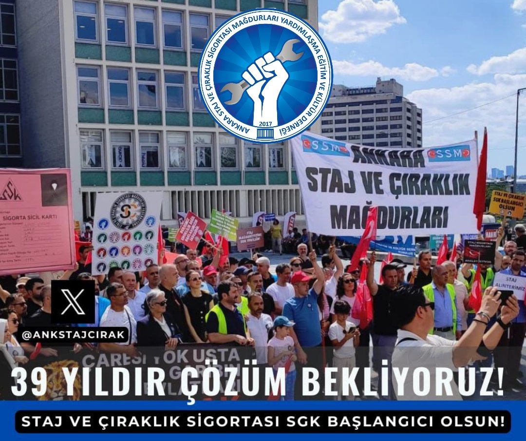 ✅Adalet için Destek Bekliyoruz 
<a href="/turkiskonf/">TÜRK-İŞ</a>
<a href="/hakiskonf/">HAKİŞ KONFEDERASYONU</a>
<a href="/diskinsesi/">DİSK</a>
<a href="/Tisk_kurumsal/">TİSK</a>
<a href="/B_Palandoken/">Bendevi Palandöken</a>
<a href="/TUSIAD/">TÜSİAD</a>
<a href="/TOBBiletisim/">TOBB</a>
<a href="/iloankara/">ILO Türkiye</a>
<a href="/BirlesikMetal/">BİRLEŞİK METAL-İŞ</a>
<a href="/Cimseis/">Türkiye Çimse-İş Sendikası</a>
<a href="/egitimsen/">Eğitim Sen</a>
<a href="/TeksifSen/">Teksif Sendikası</a>
<a href="/tumtis_sendika/">TÜMTİS</a>
<a href="/UlkemisKonf/">ÜLKEM-İŞ KONFEDERASYONU</a>

Sesimizi Duyurun
#StajÇıraklıkSigortasıSgkBaşlangıcıOlacak