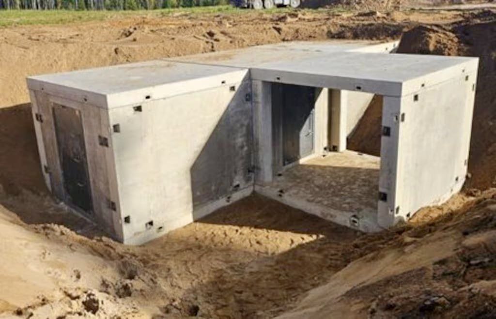 #Estonia is installing the first of 600 reinforced concrete bunkers near their border with Russia.
21 such structures capable of withstanding 155 mm artillery projectiles will be completed by the end of 2025. 
t.me/VIUKSIDV/60775
