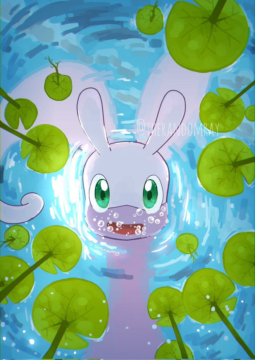 Very oldie he makin bubbles