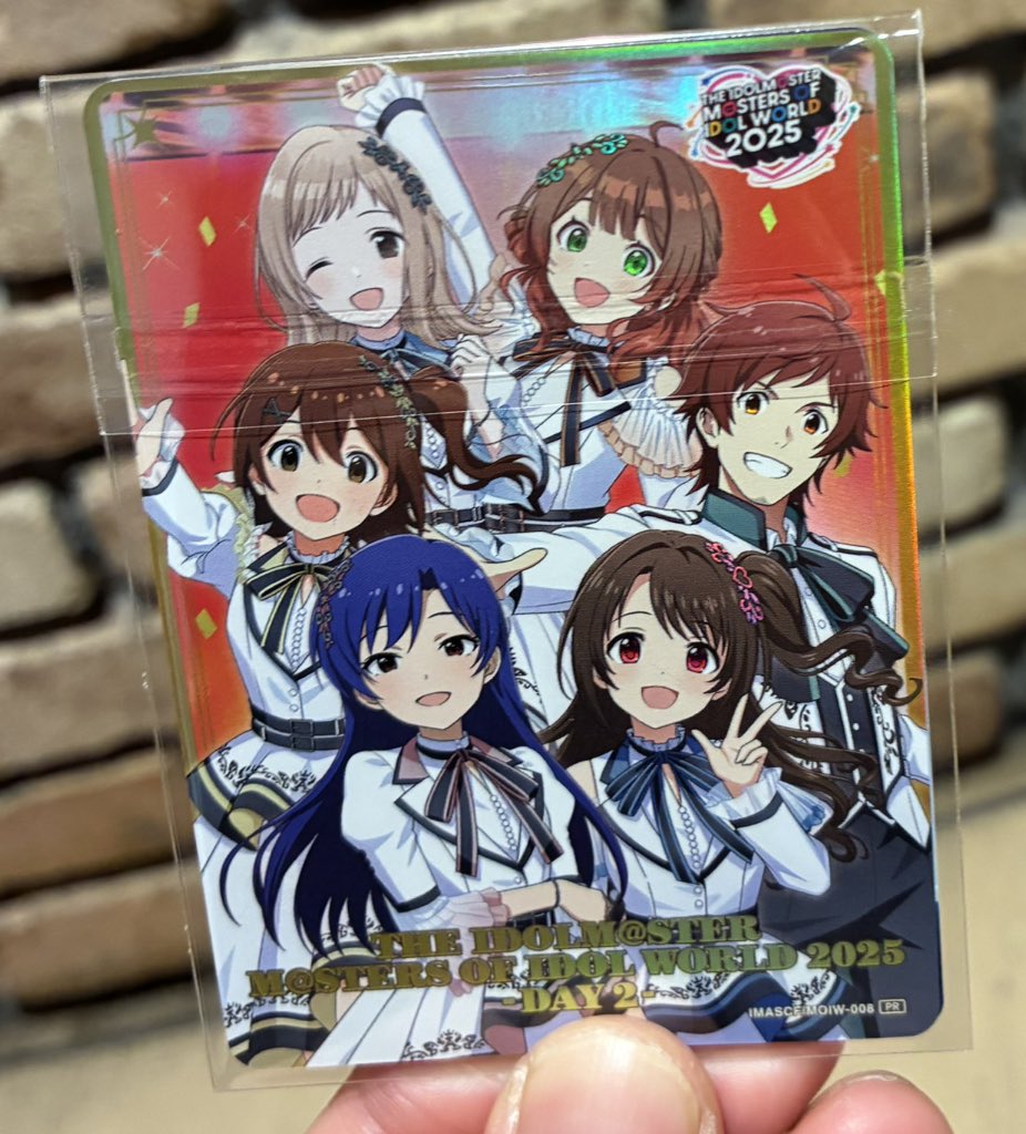 MOIW2025 無事にスタンプラリー特典のプロモカード入手できてご満悦