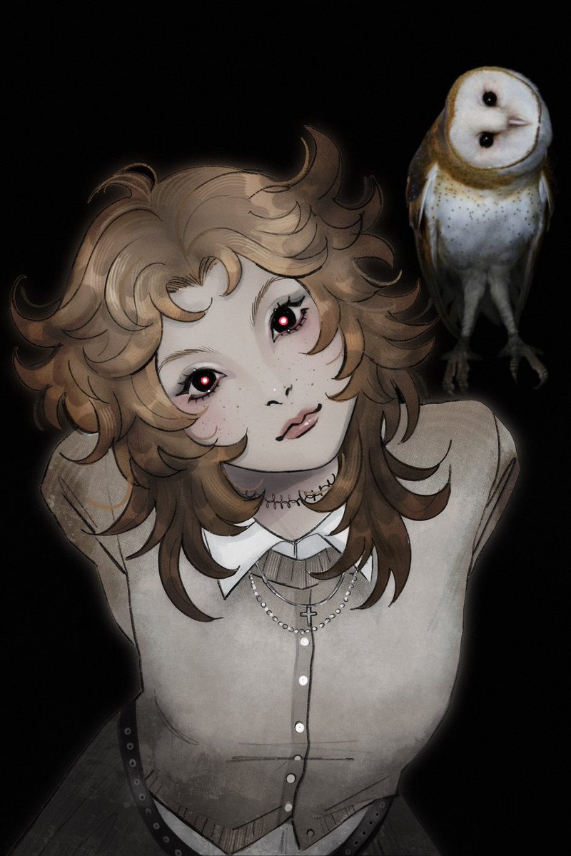 gittanart's tweet image. my owl girls