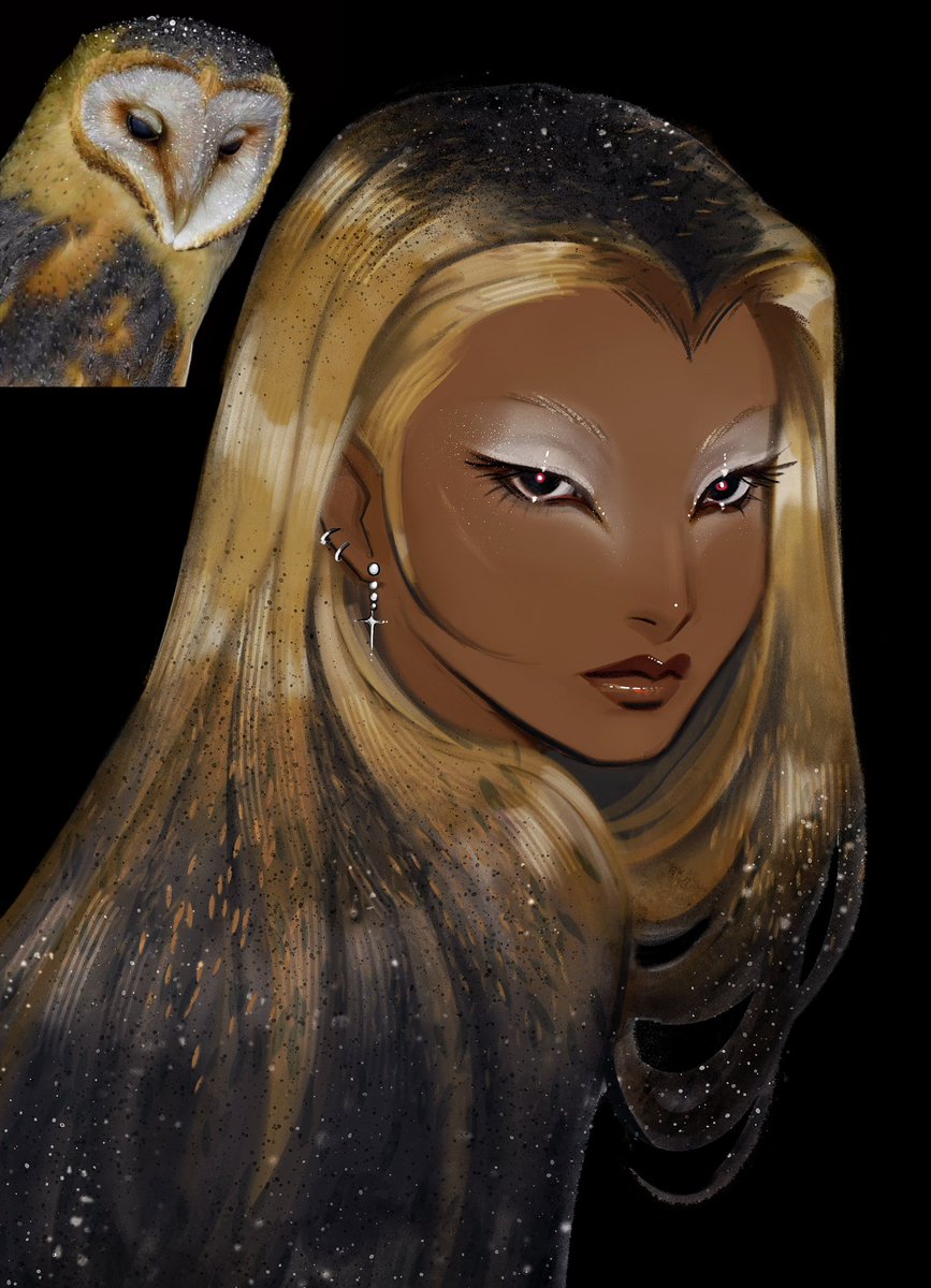 gittanart's tweet image. my owl girls