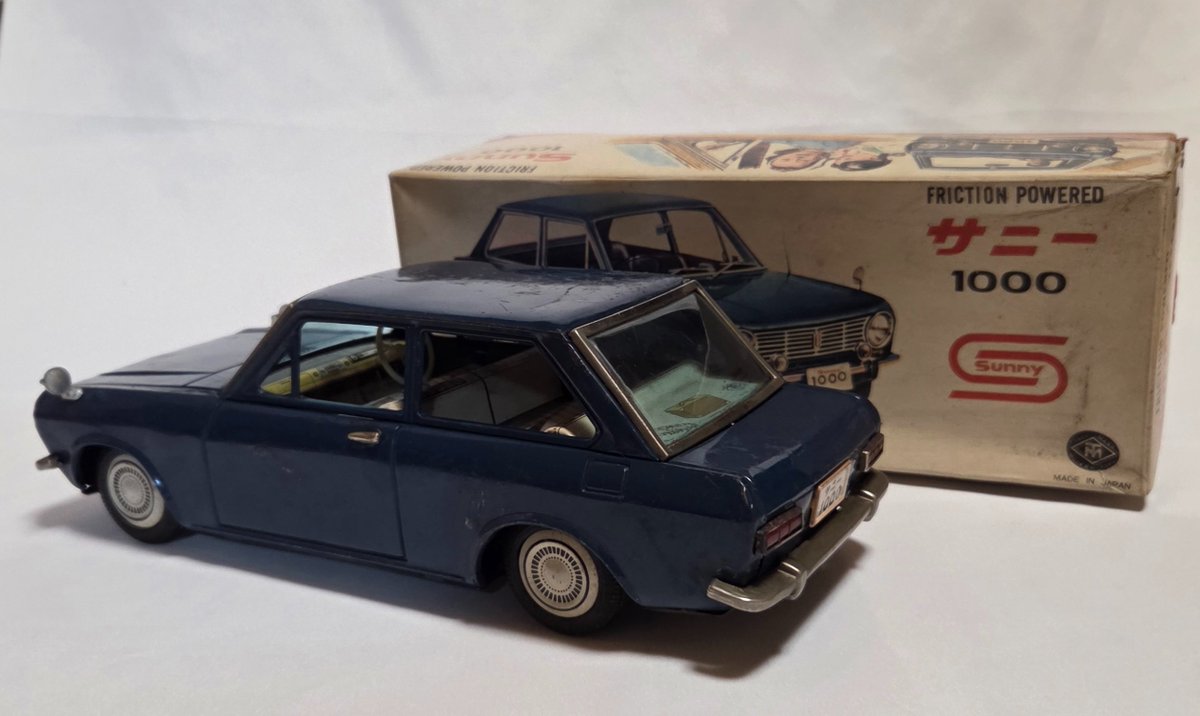 ①増田屋 ブリキ 車 1966年(昭和41年) ダットサン サニー1000