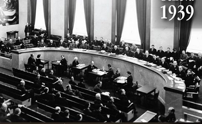 14.12.1939 в штаб-квартире Лиги Наций (Дворец Наций) в Женеве (Швейцария) была принята резолюция Ассамблеи и постановление Совета об исключении Советского Союза из Лиги Наций за вторжение в Финляндию.