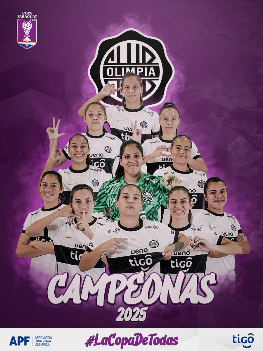 Hasta en femenino #Olimpia ya tiene #CopaParaguay 😎 y hay un club que no tiene.. Definitivamente #LaCopadeTodos menos de 🫢 
🤣🤣🤣🤣🤣🤣🤣🤣
#GH1S