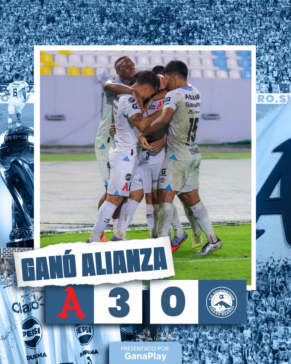AlianzaFC_sv's tweet image. 🏁| ¡𝗙𝗜𝗡𝗔𝗟 𝗗𝗘𝗟 𝗣𝗔𝗥𝗧𝗜𝗗𝗢! 🔚
Triunfo en casa y boleto a LA FINAL. 🤩 ¡𝘿𝘼𝙇𝙀 𝘼𝙇𝘽𝙊! 👊🏼

GLOBAL: 5-1

#LaGloriaNosPertenece #AlianzaFC 🅰️