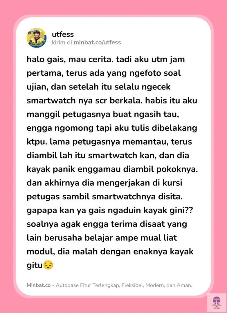 UTFESS | CEK PINNED 📌 tweet media