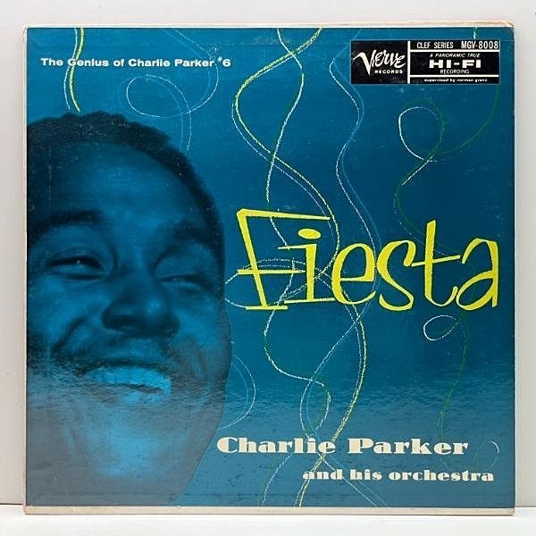 美盤!! MONO 黄TPラベル 深溝 USオリジナル CHARLIE PARKER Fiesta