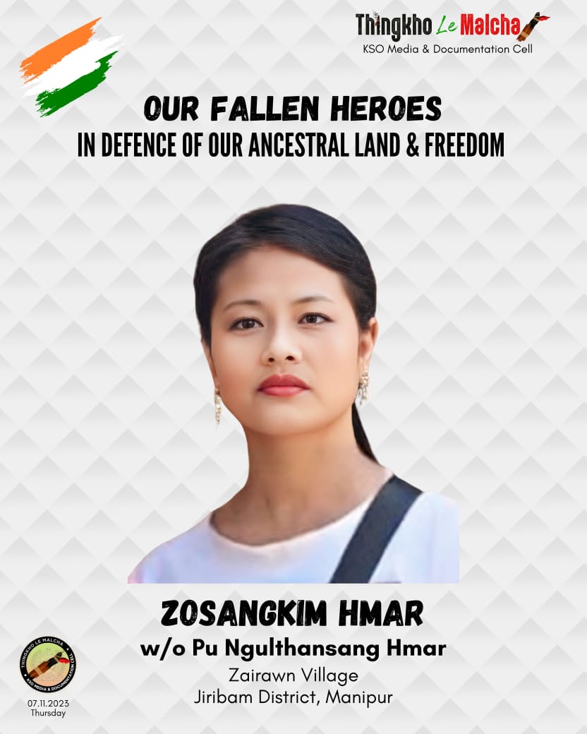 The #KukiCommunity strongly condemns the brutal and inhuman incident involving the abduction, rape, torture, and killing of #Zosangkim Hmar, a Kuki woman from Zairawn Village, Jiribam District, Manipur.

Despite the existence of a declared buffer zone guarded by Central Forces to