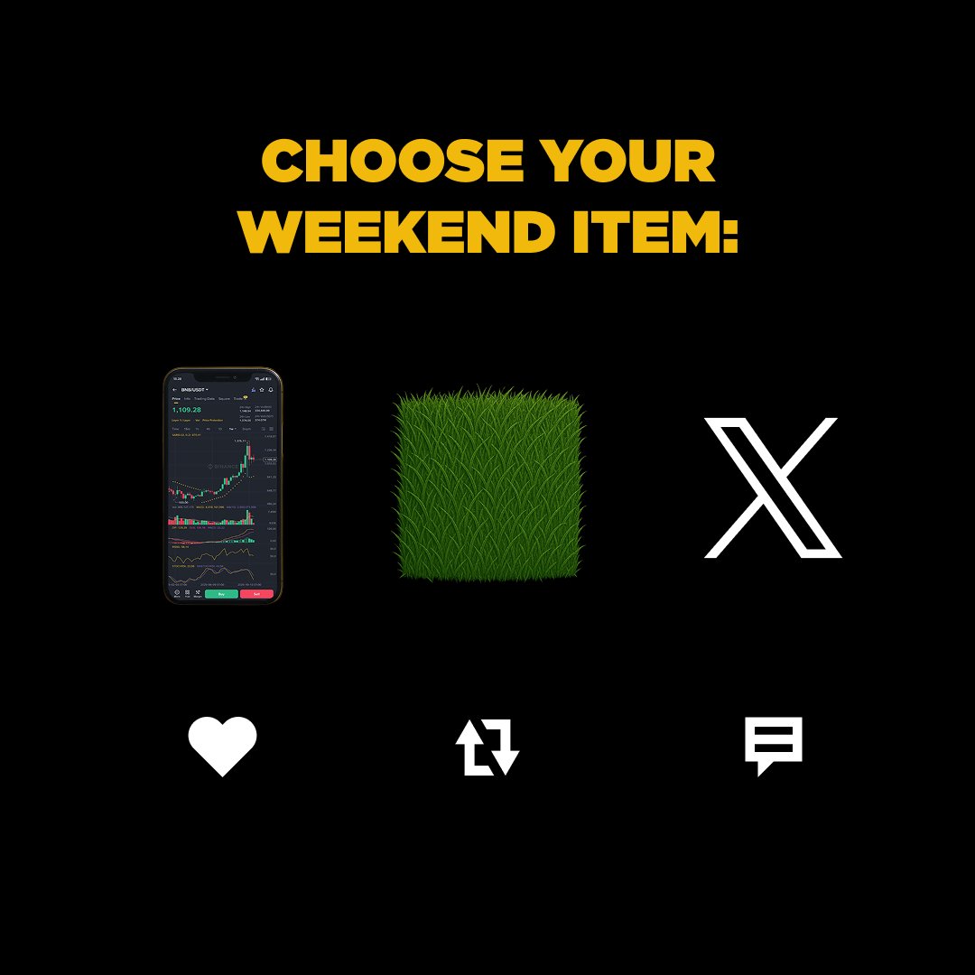 binance's tweet image. Weekend vibes check!