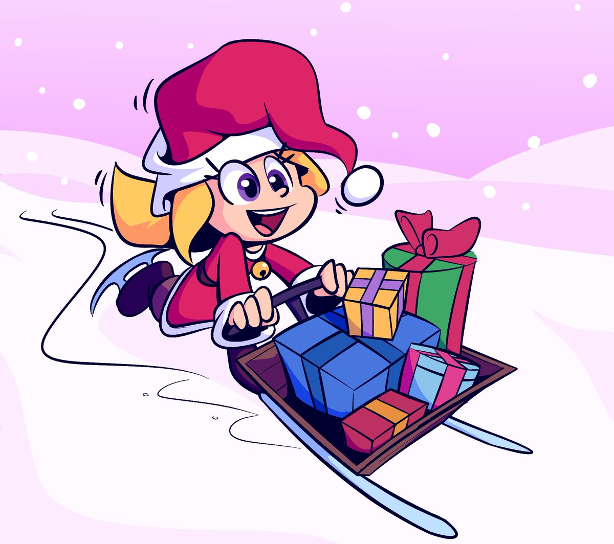 Bonnie delivering some presents!
Old Christmas pic 🙂