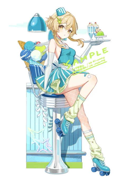 ダイナーホタル 冬コミでアクスタにします #GenshinImpact #Lumine #C107