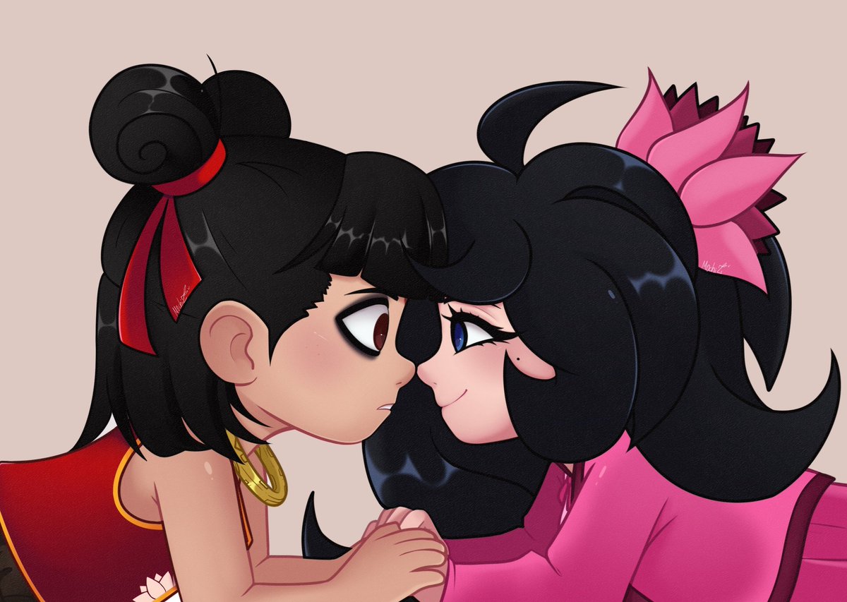 🧧🪷 Ne Zha and Kira 🪷🧧
Besties 🥰💞✨️

#fypシviral #nezha #NeZha2 #fanart #digitalart #digitalpainting #Ocxcanon #friends