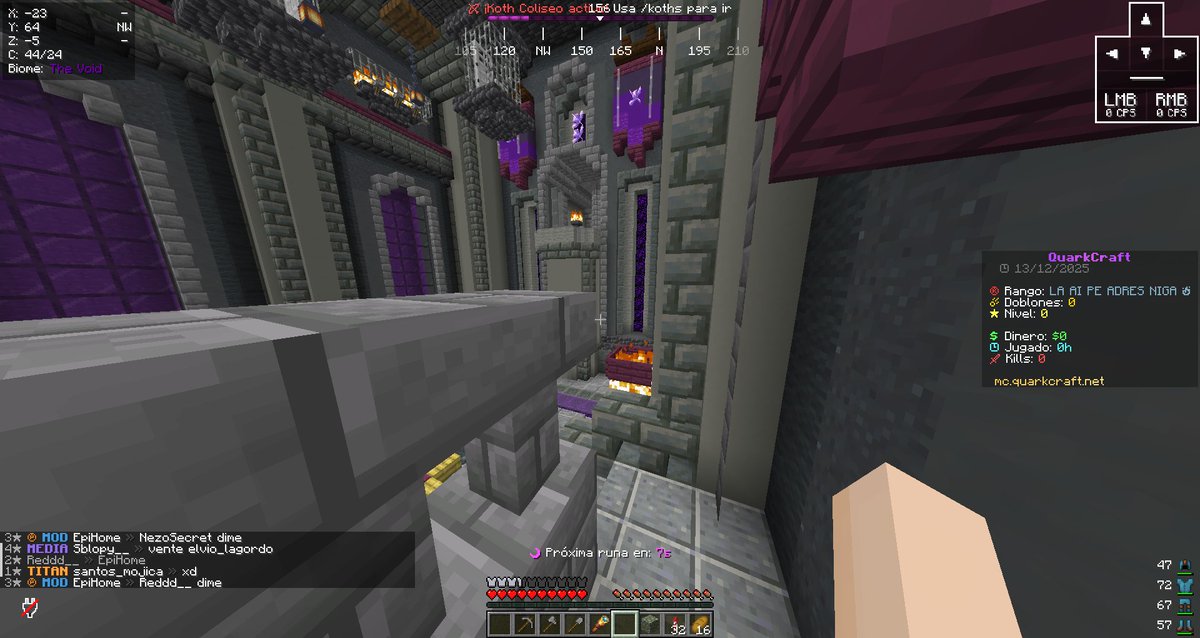 Los de <a href="/QuarkCraft/">QuarkCraft Network</a> estan un poco cachondos hoy...