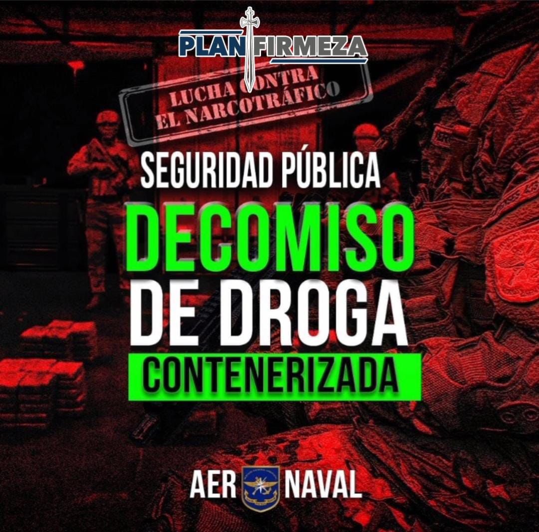 #EnDesarrollo | Aeronavales, bajo el #PlanFirmeza y en el marco de la #OperacionEscudoProtector, incauta presunta sustancia ilícita en carga contenerizada en una terminal portuaria del Caribe, provincia de Colón.

#LuchandoContraElNarcotráfico #UnidosLoHacemos