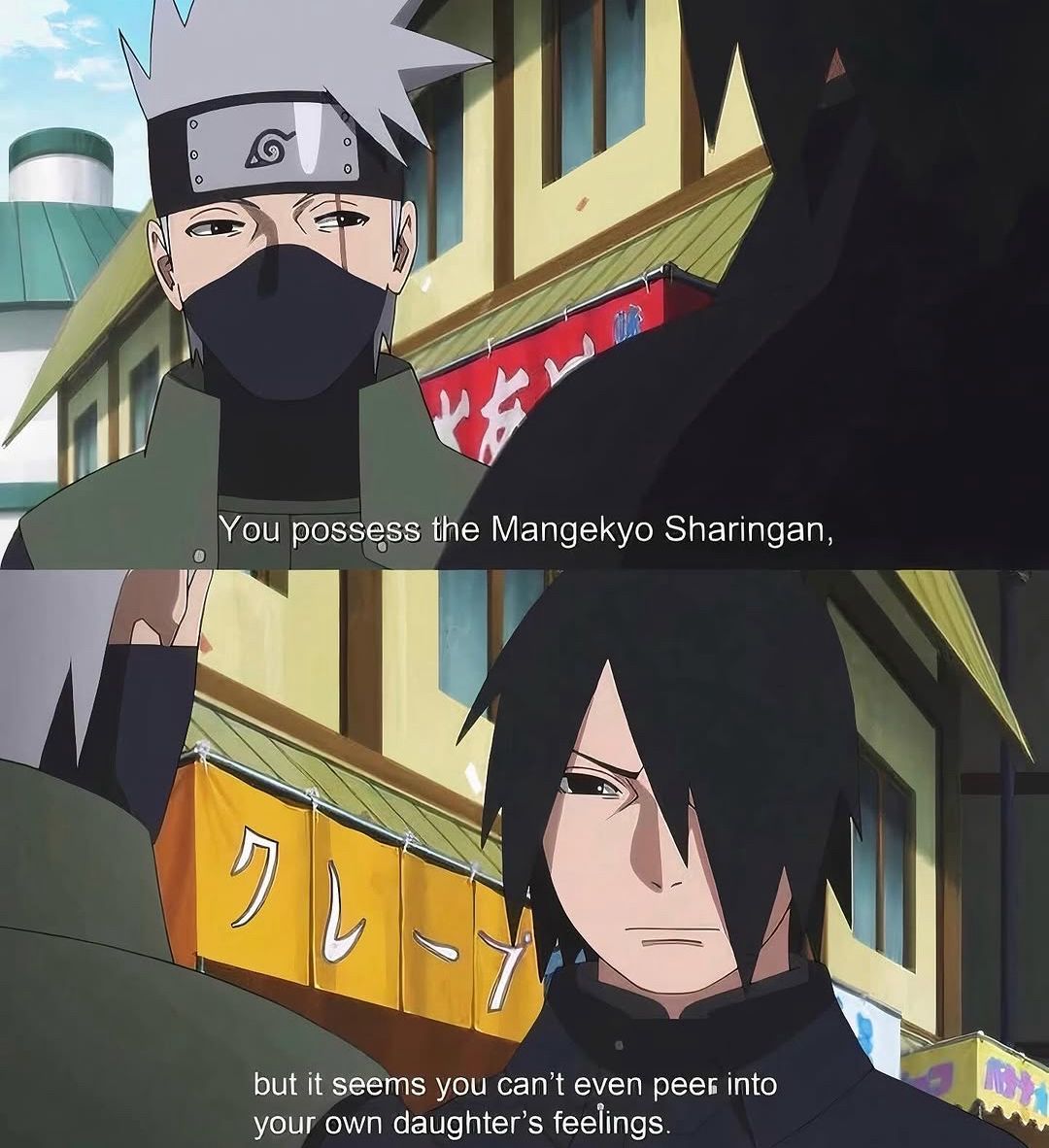 Kakashi still cooking Sasuke after all these years😭