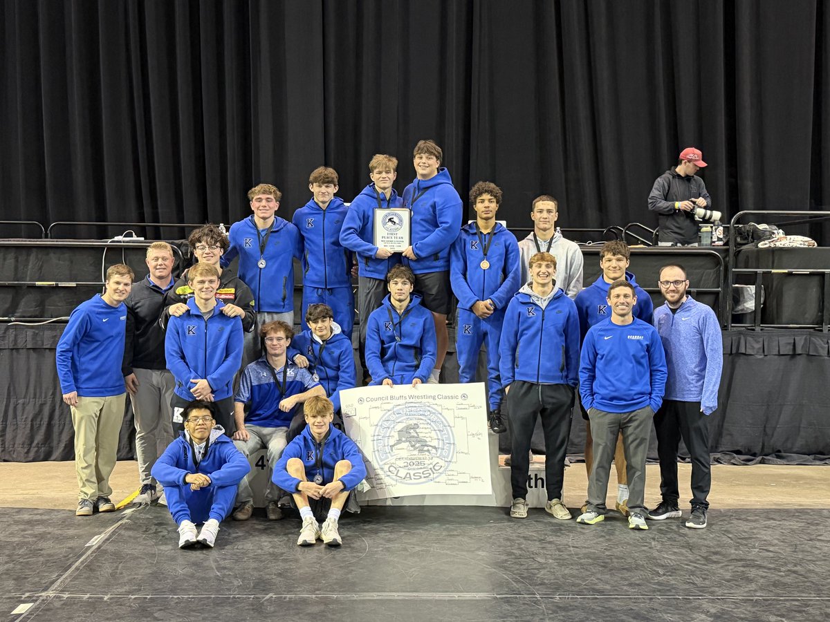 kwrestling's tweet photo. Kearney Wins Council Bluffs Classic for First Time Since 2013
https://t.co/vBhExHPrDI https://t.co/PAlVG09M6B