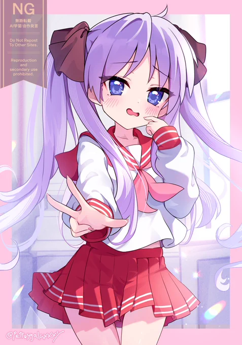 一万年と二千年ぶりにかがみん描いてみた