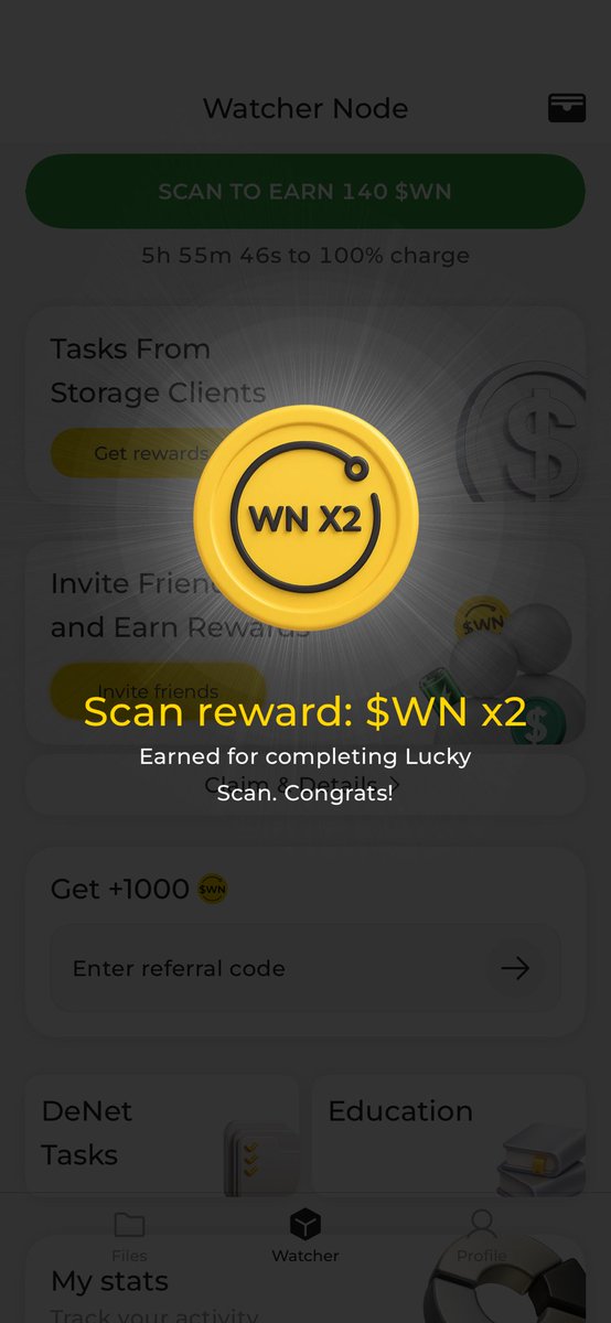 🚀 Big win on DeNet! My Watcher Node has just detected a file ready for extra copies in the DeNet Storage network, earning me some token rewards!

📱💰 Join with my link and start earning:
links.denet.app/mobile?referre…

Enter my code: 0x7ece6d1981fc64057c3234896b0dc4662a38d6f4