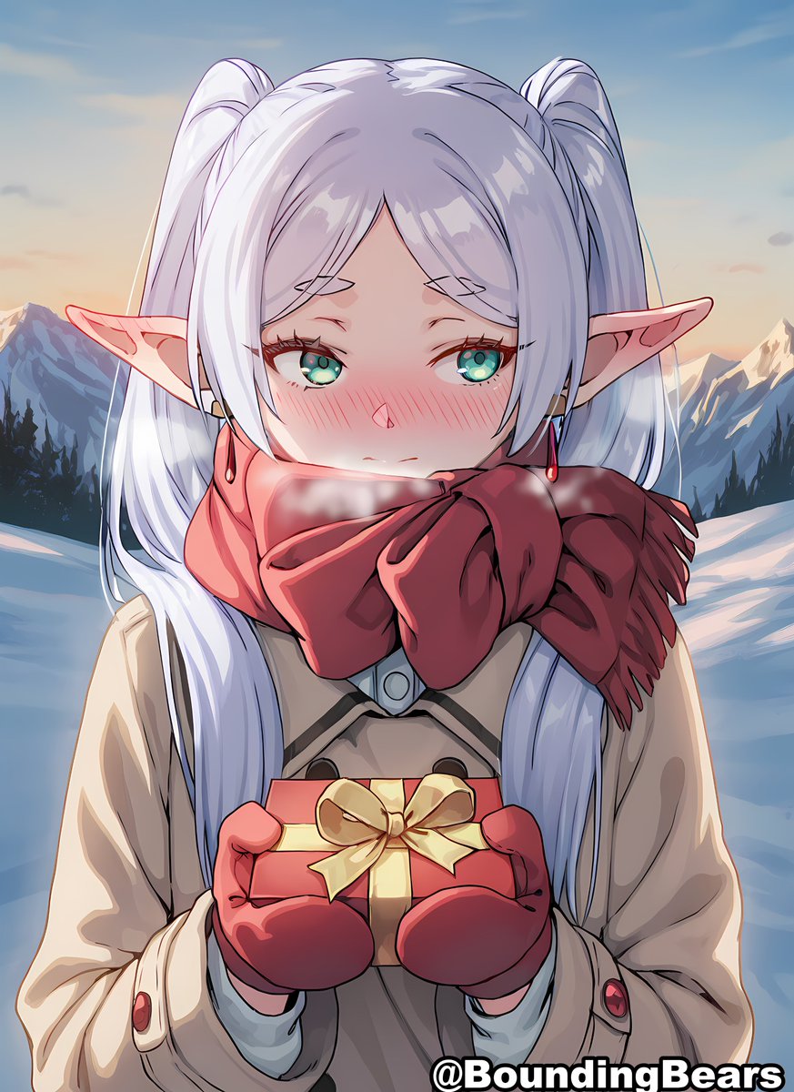 BearsNSFW's tweet photo. #Frieren has a christmas gift https://t.co/oZPyFzQMfx