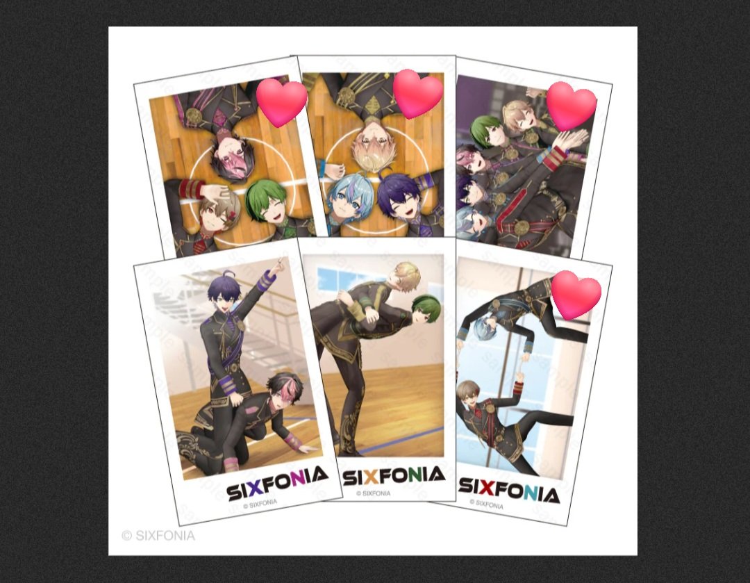 #シクフォニグッズ交換
チェキ風カード

【譲】画像1枚目🍵さん・📢さん

【求】画像2枚目の❤が付いているものを各1で求めております。

郵送での交換希望です。
お気軽にお声かけください！