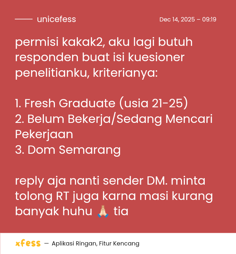 unicefess's tweet image. permisi -ness aku lagi butuh responden buat isi kuesioner penelitianku detail kriterianya aku taruh dibawah ya makasih nessa