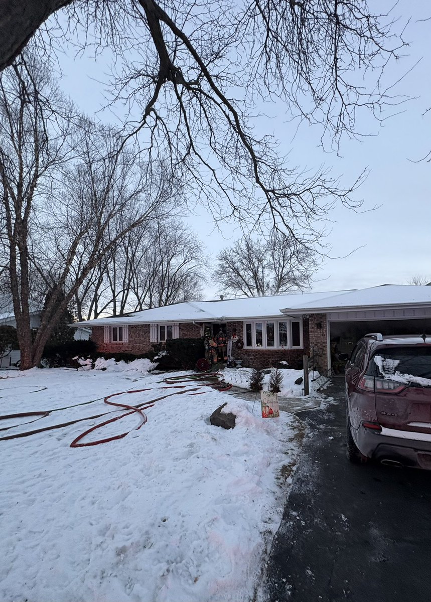RockfordFire's tweet photo. Rockford Fire crews responded to a second residential structure fire this afternoon. This fire occurred in the 4400 block of St. Annes Way. Upon arrival, initial crews found smoke coming from the roof and active fire conditions in the attic.
The fire was brought under control within 15 minutes. A primary search of the residence confirmed the home was unoccupied, as all occupants had safely evacuated prior to the fire department's arrival.
Crews remained on scene for more than two hours in bitter cold temperatures to extinguish remaining hot spots and conduct a fire investigation. The fire was determined to have been caused by an overheated bathroom ventilation fan and resulted in an estimated $55,000 in damage.
No injuries were reported. However, three adult occupants were displaced as a result of the fire and are being assisted by the American Red Cross.