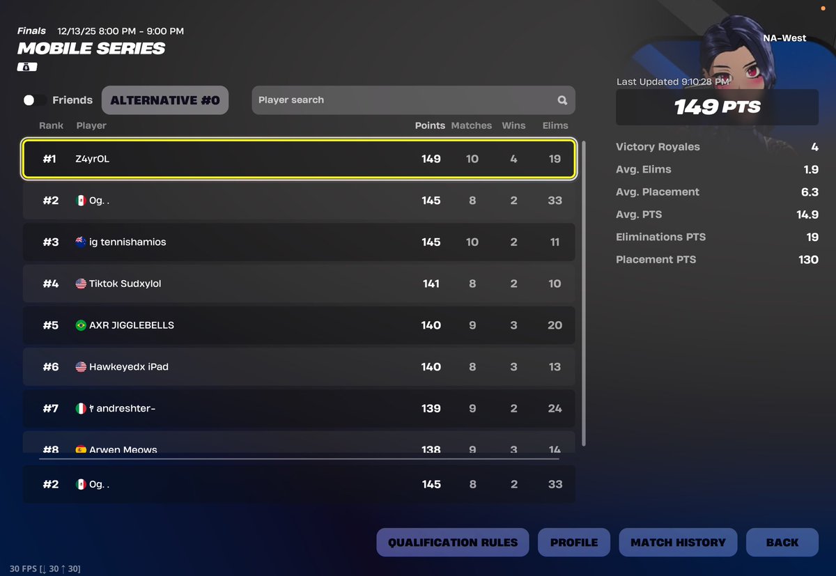 2nd Mobile Series 33 kill record 🔫🏆