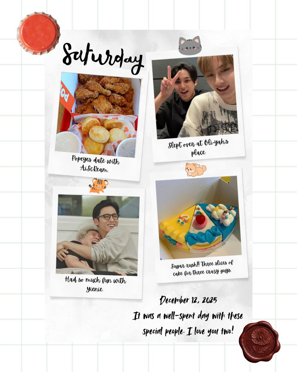 alnoswildream's tweet image. ⠀
⠀
nostalgia.🐯

Yesterday's fun is today's treasured memory. AiScReam day was a success! We ate soooo much, 100/10 would recommend. Sa susunod, mas matagal na oras pa tayo mambubulabog. 🫢

In Yien's wise words: Never let them know your next move. 🤪
⠀
⠀