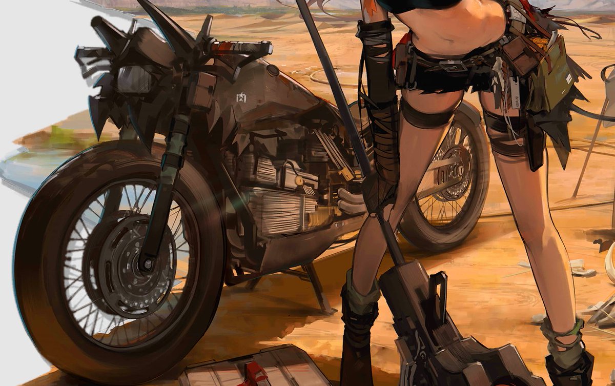 Wikerr_'s tweet image. Desconfio do gênero desse artista baseado na moto