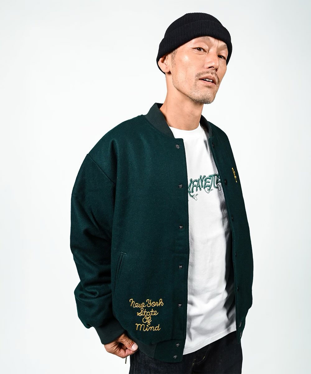 youngnstore's tweet photo. 12/14 young’n オープンしています🇺🇸
LFYT 2025 autumn/winter collection より
HERITAGE MELTON EMBLEM JACKET が入荷しました！
#lfyt #lafayette #youngn_miyazaki https://t.co/UTpmJPGFf9