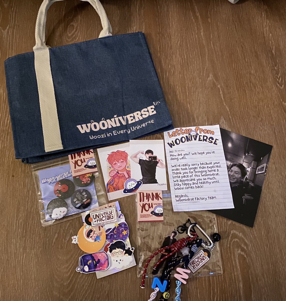 aaa thank you so muchh kak <a href="/wishforwoozi/">Wooniverse Factory</a> cakepp bangett bahan tasnyaa, printilannya lucu2 bangett🥹💗