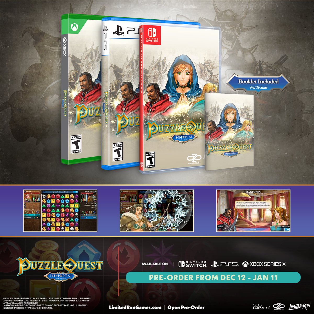 Puzzle Quest: Immortal Edition (Switch / PS5 / Xbox) limited