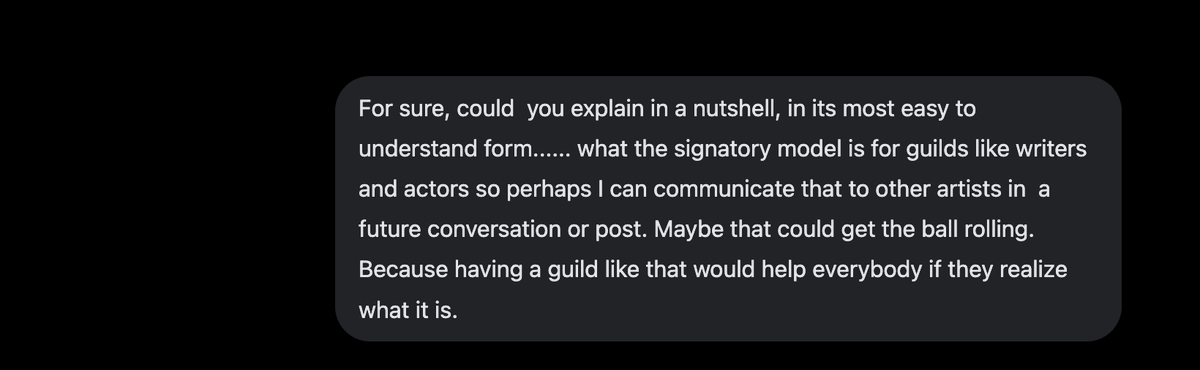 funfuncomics's tweet photo. What is a "Signatory Model"?

To Grok - "Can you explain in a nutshell, in its most easy to understand form..what the "signatory model" is for guilds like writers and actors so perhaps I can communicate that to other artists in a future conversation or post."

#comiccreatorsguild https://t.co/vhRTUhXDBB