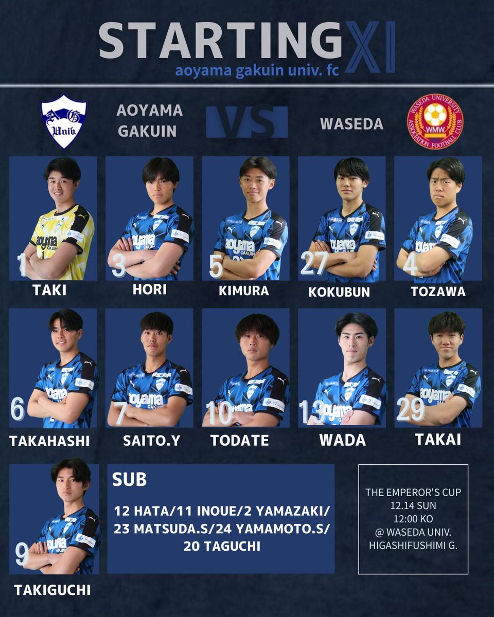 青山学院大学体育会サッカー部 (@agufc2023) / Posts / X