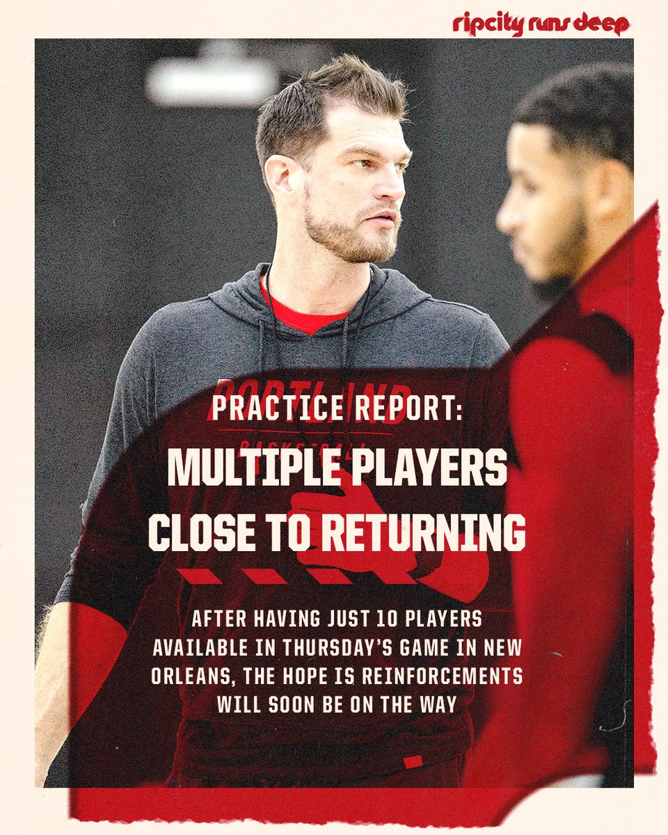 The Trail Blazers are hoping for a run of good health this holiday season in the latest @CHold Practice Report from Tualatin.