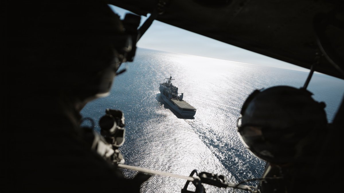 USMC's tweet image. #Marines with the 11th Marine Expeditionary Unit take part in a Visit, Board, Search and Seizure exercise in the Pacific Ocean.

The 11th MEU is currently underway aboard the Boxer Amphibious Ready Group in the U.S. 3rd Fleet area of operations performing integrated training that…