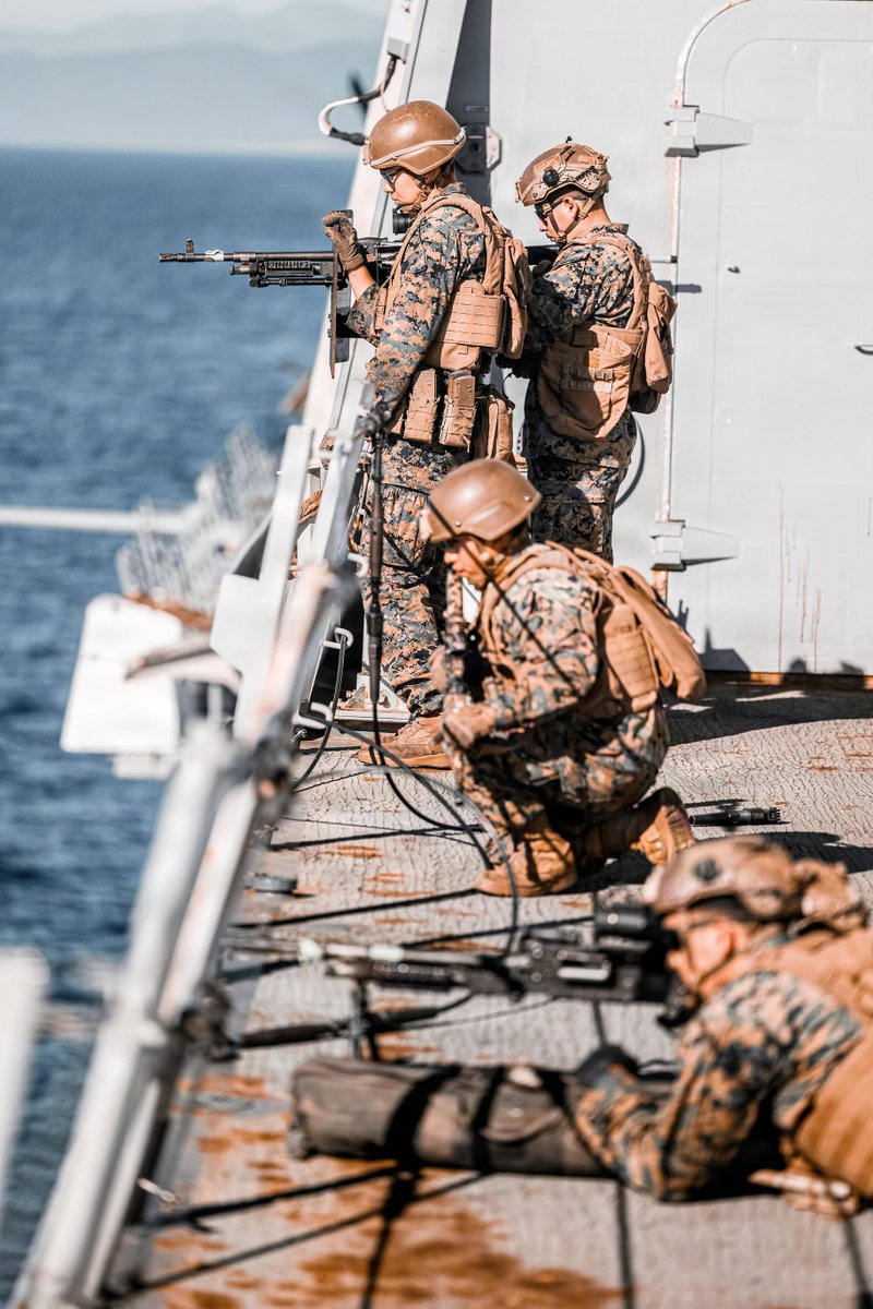 USMC's tweet image. #Marines with the 11th Marine Expeditionary Unit take part in a Visit, Board, Search and Seizure exercise in the Pacific Ocean.

The 11th MEU is currently underway aboard the Boxer Amphibious Ready Group in the U.S. 3rd Fleet area of operations performing integrated training that…