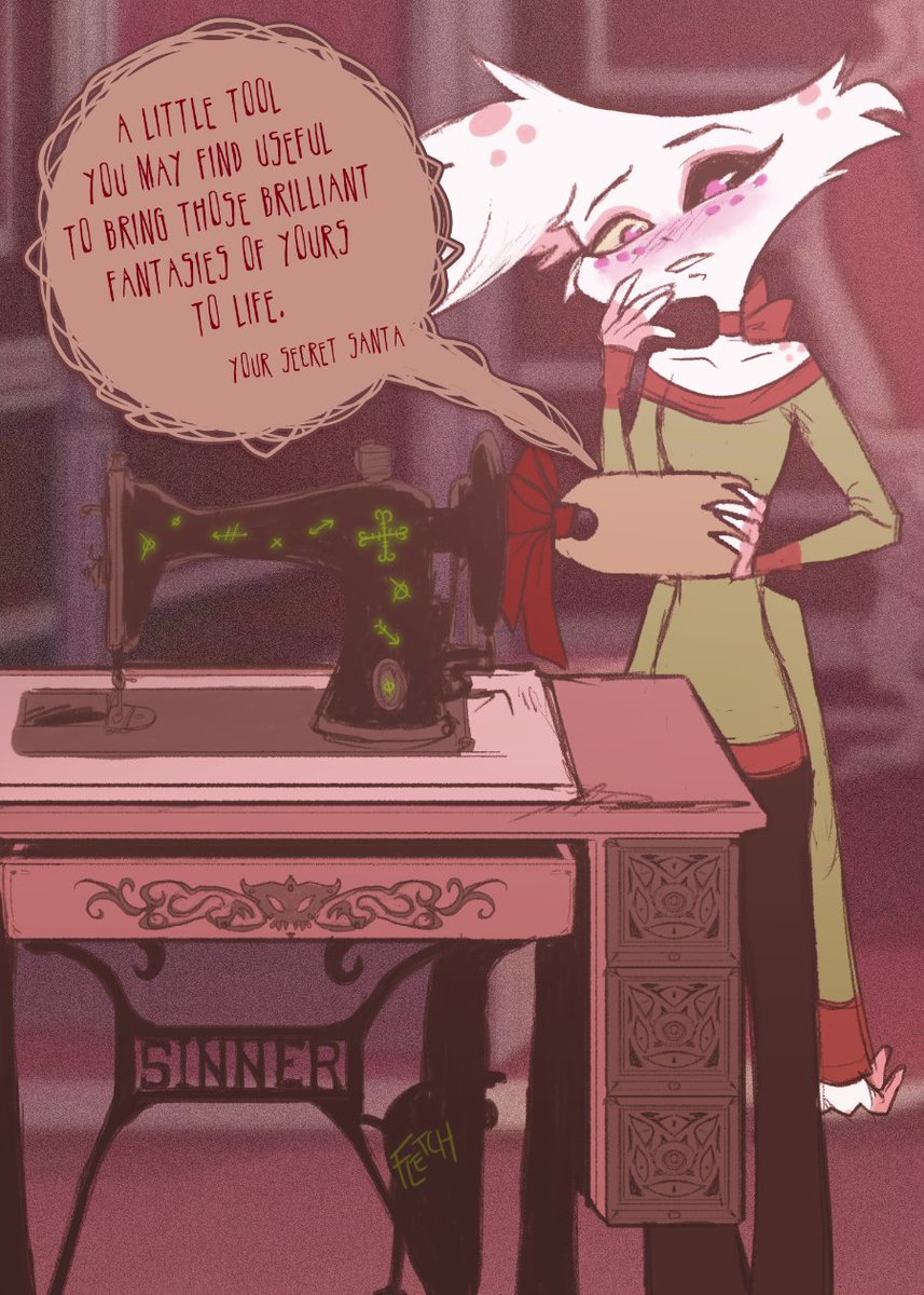 ~12: Secret Santa~

gee i wonder who his secret santa is :3

i actually decided well after the fact to rebrand the machine as 'sinner' and yes it is really lame thank you

#hazbinhotel #hazbinhotelfanart #radiodust #angeldust #2025radiodustchristmasadvent #alastor