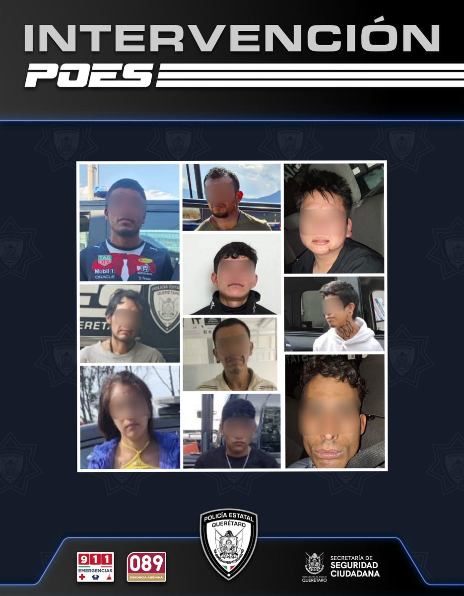 En las últimas 24 horas, la <a href="/POESQro/">POES Querétaro</a> detuvo a diez personas por posesión de sustancias ilícitas, esto, intervenciones focalizadas efectuadas en distintos municipios de la entidad.
Seguimos trabajando para que las familias estén y se sientan seguras.