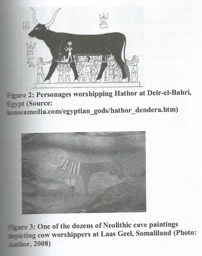 IshaqYu's tweet photo. LAAS GEEL 

Laas Geel and the Sacred: The Cow as a Spiritual Mediator in Early Human Belief

The rock art site of Laas Geel, located in present-day Somaliland, is one of the most significant prehistoric cultural sites in Africa. Dating to approximately 3000–2500 BCE, its exceptionally well-preserved cave paintings offer profound insight into the early religious consciousness of pastoral societies. Central to these paintings is the repeated and dominant depiction of the cow, revealing its role not merely as an economic resource, but as a sacred being and a mediator between humans and the divine.

Laas Geel: Beyond Prehistoric Art

The paintings of Laas Geel go far beyond decorative or narrative art. The cattle are often rendered in large scale, carefully stylized, and adorned with elaborate markings. Human figures appear smaller and are frequently positioned in what seem to be ritual or reverential postures. This visual hierarchy strongly suggests that the scenes represent religious rituals, not everyday pastoral activities.

The emphasis on cattle indicates the existence of a coherent belief system in which the cow occupied a central spiritual position.

The Cow as a Bridge to the Sacred

For the pastoral communities of Laas Geel, the sacred was not distant or abstract—it was immanent within nature. The cow, as a source of milk, fertility, and survival, became a natural vessel for sacred power.

Rather than worshipping the animal itself, these communities likely revered the divine force believed to dwell within it. The cow functioned as a mediator between:

the human world of survival and social life, and

the invisible realm of cosmic and spiritual forces governing fertility and order.

Ritual, Art, and Communication with the Divine

The decorative patterns on the cattle in Laas Geel suggest ritual preparation, possibly involving body painting, ceremonial ornamentation, and collective gatherings. Such practices would have served as channels of communication with the sacred, intended to secure blessings, protection, and the continuity of life.

Art itself became a sacred act. Painting the cow on rock surfaces was not simply representation, but participation in the sacred order.

Fertility as a Cosmic Principle

In the belief system reflected at Laas Geel, fertility extended beyond biological reproduction. The well-being of cattle symbolized:

the fertility of the land,

the regularity of rainfall,

human reproduction,

and communal stability.

Thus, the cow embodied the harmony of the cosmos. Maintaining a balanced relationship with this sacred power was essential for collective survival.

The Sacred in Everyday Life

Laas Geel reveals a worldview in which no clear boundary existed between religion and daily life. Herding, milking, caring for cattle, and even their loss were deeply infused with spiritual meaning. The sacred was not confined to temples or priesthoods; it lived alongside the community, embedded in routine existence.

Conclusion

The rock art of Laas Geel demonstrates that early African pastoral societies possessed a sophisticated spiritual worldview. Through the veneration of cattle, they articulated fundamental questions about life, fertility, and humanity’s place in the universe.

Laas Geel stands today not only as an archaeological treasure, but as a powerful testament to the earliest human attempts to connect daily life with the sacred, using the cow as a living bridge between the earthly and the divine.

Somaliland archaeology association SAAS
@Somalilandarchs