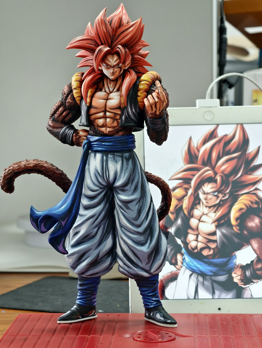 ドラゴンボール GT HG 超サイヤ人 4 ゴジータ リペイント ドラゴンボール GT 超サイヤ人4 ゴジータ db legends リペイント PVC