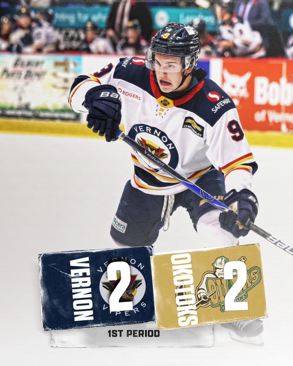 VernonVipers's tweet image. Sam Charko and Toms Trockis get the scoring started!

Shots are 13-5 VER

#TimeToStrike