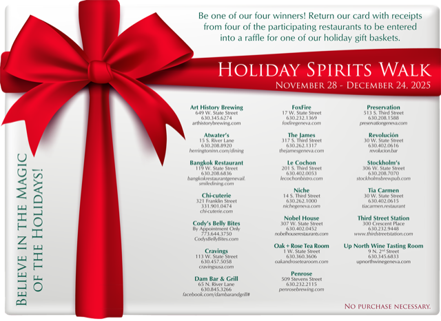 FoxFire_Geneva's tweet photo. Sip, savor, and stroll at FoxFire during the Holiday Spirits Walk! Collect receipts from four spots and enter to win big! Don't miss your chance—visit us by December 24. #FoxFireFun #GenevaDining #HolidayMagic https://t.co/QKbkIY8uX0