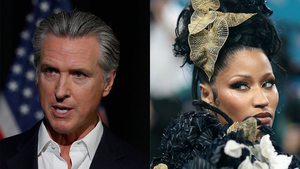 Nicki Minaj owned Gavin Newsom all day today!  

I fcking love it!