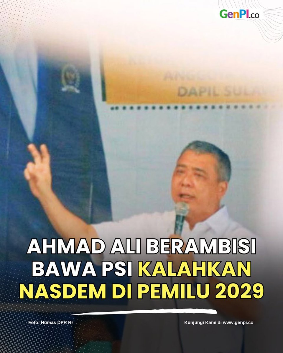 Harusnya Ambisi Itu membantu rakyat bukan mengalahkan Nasdem !

Kalau mau Menang di 2029, baiknya perbaiki diri dari dalam.
Perusak seperti <a href="/RajaJuliAntoni/">Raja Juli Antoni, MA., Ph.D.</a> Pecat !
<a href="/kaesangp/">“kak” Kaesang</a> tukar tempat, Ahmad Ali yang duduk di kursi ketua.

___
Yixing  Pagi-pagi  selingkuh