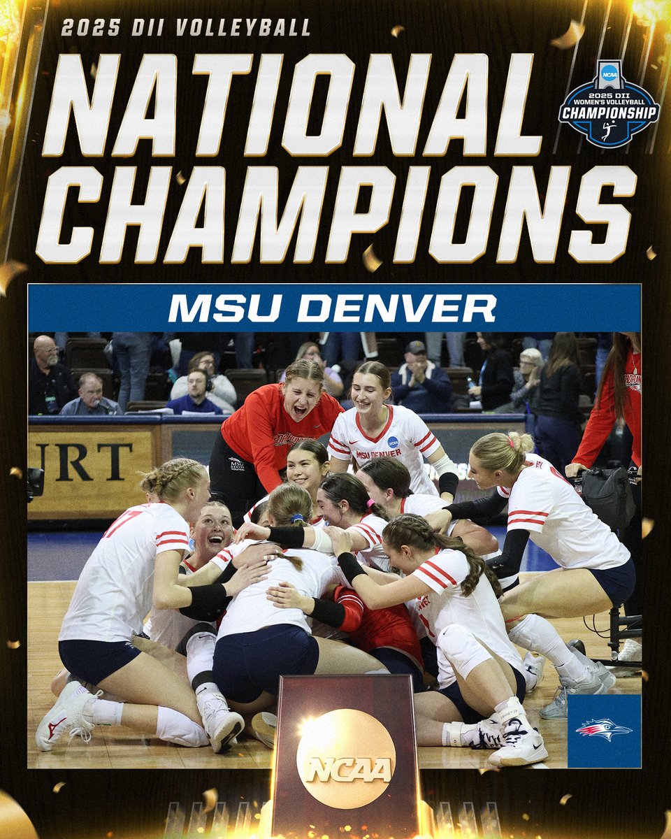 🏆  <a href="/MSUDenverAthl/">MSU Denver Athletics</a> are your 2025 National Champions 🏆 

#MakeItYours | #D2VB